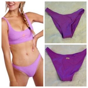 New! Banana Moon Naida Sunrib Bikini Purple 31422